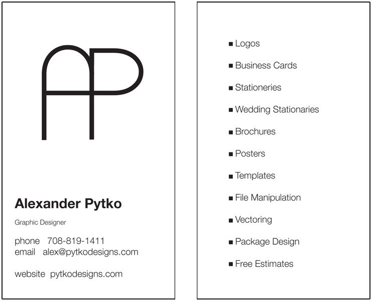 My business card