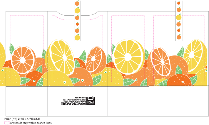 Citrus Bag Template