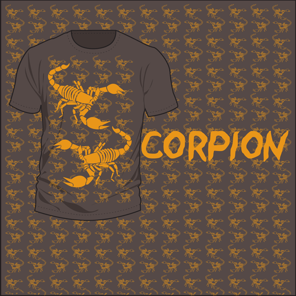 Scorpion t-shirt design